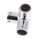Maxbell Heacy Duty Stainless Steel Boat Hand Rail Fitting 22mm 3 Way Corner Elbow