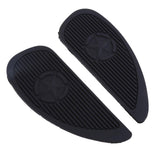 Max Black Rubber Fuel Tanks Traction Pads for Honda Harley Motorcycle