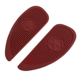 Max Brown Rubber Fuel Tanks Traction Pads for Honda Harley Motorcycle