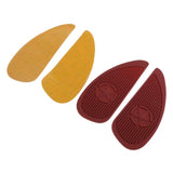 Max Brown Rubber Fuel Tanks Traction Pads for Honda Harley Motorcycle