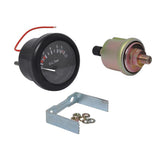 Max 52mm 2" Oil Pressure Gauge 0-10 bar with NPT1/8 Sensor for Boat Marine