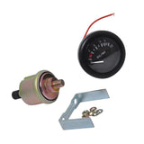 Max 52mm 2" Oil Pressure Gauge 0-10 bar with NPT1/8 Sensor for Boat Marine