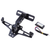 Max CNC Adjustable License Plate Bracket Fender Eliminator Universal Black