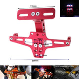 Max CNC Adjustable License Plate Bracket Fender Eliminator Universal Black