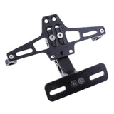 Max CNC Adjustable License Plate Bracket Fender Eliminator Universal Black