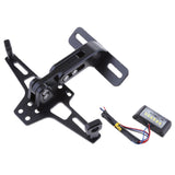 Max CNC Adjustable License Plate Bracket Fender Eliminator Universal Black