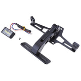 Max CNC Adjustable License Plate Bracket Fender Eliminator Universal Black