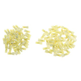Maxbell 100 Pieces Fully Female & Male Spade Terminals Crimp Connector 12-10AWG