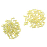 Maxbell 100 Pieces Fully Female & Male Spade Terminals Crimp Connector 12-10AWG
