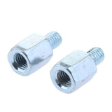 Maxbell Motorcycle Rearview Mirror 8mm Left Hand Thread to 8mm Left Hand Thread Screw