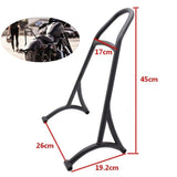 Max Black Short Sissy Bar Backrest For Harley Sportster 1200 883 XL 04-16