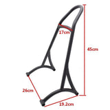 Max Black Short Sissy Bar Backrest For Harley Sportster 1200 883 XL 04-16