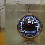 Max Marine RPM Tachometer Gauge LCD Hour Meter 9-32V 0-4000 RPM 85mm