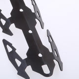 Max 24cm Motorcycle Exhaust Muffler Pipe Leg Protector Heat Shield Cover Black