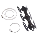 Max 24cm Motorcycle Exhaust Muffler Pipe Leg Protector Heat Shield Cover Black