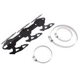 Max 24cm Motorcycle Exhaust Muffler Pipe Leg Protector Heat Shield Cover Black