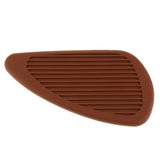 Max Motorcycle Gas Tank Pad Traction Side Fuel Knee Grips Decal Cafe Racer Brown