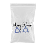 Max CNC Aluminum Motorcycle Front Suspension Fork Preload Adjusters 17mm Blue