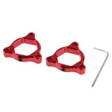 Max CNC Aluminum Motorcycle Front Suspension Fork Preload Adjusters 22mm Red