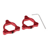 Max CNC Aluminum Motorcycle Front Suspension Fork Preload Adjusters 22mm Red