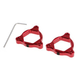 Max CNC Aluminum Motorcycle Front Suspension Fork Preload Adjusters 22mm Red