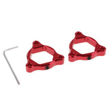 Max CNC Aluminum Motorcycle Front Suspension Fork Preload Adjusters 22mm Red