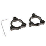 Max CNC Aluminum Motorcycle Front Suspension Fork Preload Adjusters 22mm Black