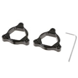 Max CNC Aluminum Motorcycle Front Suspension Fork Preload Adjusters 22mm Black
