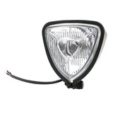 Max Motorbike Retro Triangle LED Headlight for Harley Tourism Suzuki Honda White