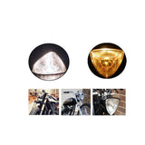Max Motorbike Retro Triangle LED Headlight for Harley Tourism Suzuki Honda White