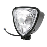 Max Motorbike Retro Triangle LED Headlight for Harley Tourism Suzuki Honda White