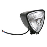 Max Motorbike Retro Triangle LED Headlight for Harley Tourism Suzuki Honda White