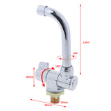 Maxbell Marine Kitchen Sink Single Lever Cold Water Faucet Tap 360° Rotating #007