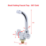 Maxbell Marine Kitchen Sink Single Lever Cold Water Faucet Tap 360° Rotating #007