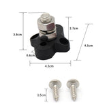 Maxbell Black Junction Block Power Post Stainless Steel Insulated Terminal Stud M10