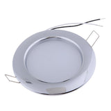 Maxbell Chrome RV Boat Recessed Ceiling Light LED Panel Light DC 12V 4.5W Cool White