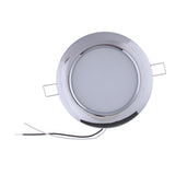Maxbell Chrome RV Boat Recessed Ceiling Light LED Panel Light DC 12V 4.5W Cool White