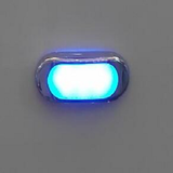 Maxbell 3" Blue LED Oblong Courtesy Light Surface Mount Boat Yacht Stair Deck Garden