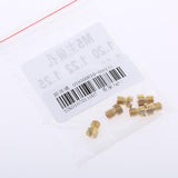 Max M5 Thread Motorcycle Main Jet Kit Carburetor 120-132 6 Size Injector Nozzle