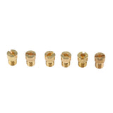 Max M5 Thread Motorcycle Main Jet Kit Carburetor 120-132 6 Size Injector Nozzle