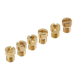 Max M5 Thread Motorcycle Main Jet Kit Carburetor 120-132 6 Size Injector Nozzle