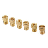 Max M5 Thread Motorcycle Main Jet Kit Carburetor 120-132 6 Size Injector Nozzle