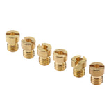 Max M5 Thread Motorcycle Main Jet Kit Carburetor 120-132 6 Size Injector Nozzle