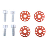 Max Universal Motorcycle Screws License Plate Frame Bolts Fasteners 6mm Orange