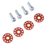 Max Universal Motorcycle Screws License Plate Frame Bolts Fasteners 6mm Orange