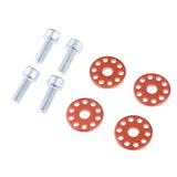 Max Universal Motorcycle Screws License Plate Frame Bolts Fasteners 6mm Orange