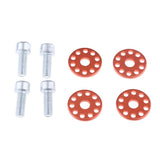 Max Universal Motorcycle Screws License Plate Frame Bolts Fasteners 6mm Orange
