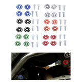 Max Universal Motorcycle Screws License Plate Frame Bolts Fasteners 6mm Orange