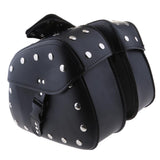 Maxbell Waterproof Motorcycle Saddlebags Motorbike Saddle Bags Storage Tool Pouch Left & Right Side - Black