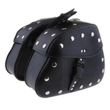 Maxbell Waterproof Motorcycle Saddlebags Motorbike Saddle Bags Storage Tool Pouch Left & Right Side - Black